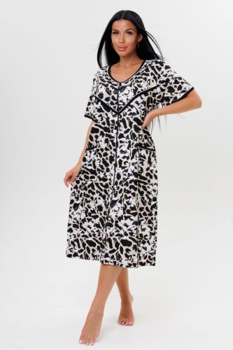 Изображение товара «Женский халат (на молнии) из кулирки «2177/1» арт 86766» из магазина «Ивановский-Текстиль.РФ»