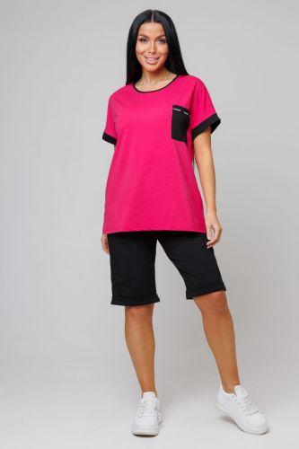 Изображение товара «Женский костюм (футболка+бермуды) «2148» арт 84261» из магазина «Ивановский-Текстиль.РФ»