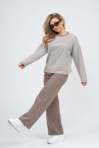 Изображение товара «Женский костюм (футболка+брюки) из флиса «53014» арт 82828» из магазина «Ивановский-Текстиль.РФ»