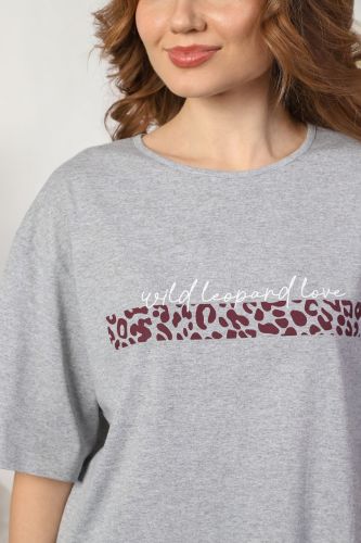 Изображение товара «Женский костюм (футболка+шорты) из кулирки меланж «Сахара-2 [бордовый]» арт 81068» из магазина «Ивановский-Текстиль.РФ»