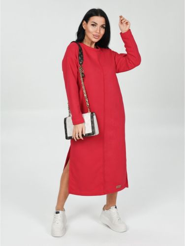 Изображение товара «Женское платье из футера петля «Тайра [малина]» арт 87169» из магазина «Ивановский-Текстиль.РФ»