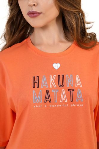 Изображение товара «Женский костюм (футболка+шорты) из кулирки пенье «Владислава-2 [оранжевый]» арт 83331» из магазина «Ивановский-Текстиль.РФ»