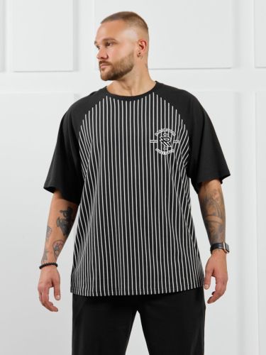 Изображение товара «Мужская футболка из кулирки «Реванш-3 [полоса]» арт 87099» из магазина «Ивановский-Текстиль.РФ»