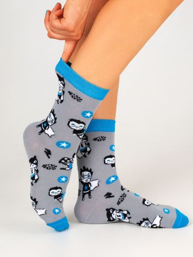 Изображение товара «Набор детских носков (5 пар) «С2150 [серый]» арт 75554» из магазина «Ивановский-Текстиль.РФ»