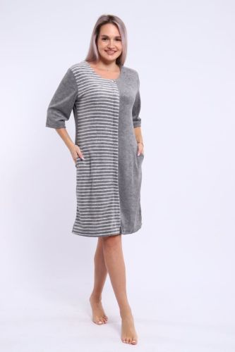 Изображение товара «Женский халат (на молнии) из махры «212и» арт 77374» из магазина «Ивановский-Текстиль.РФ»