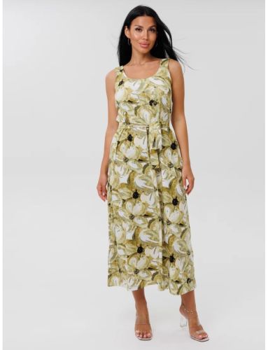 Изображение товара «Женский сарафан из кулирки «С- 90 (К) (зеленый)» арт 86713» из магазина «Ивановский-Текстиль.РФ»