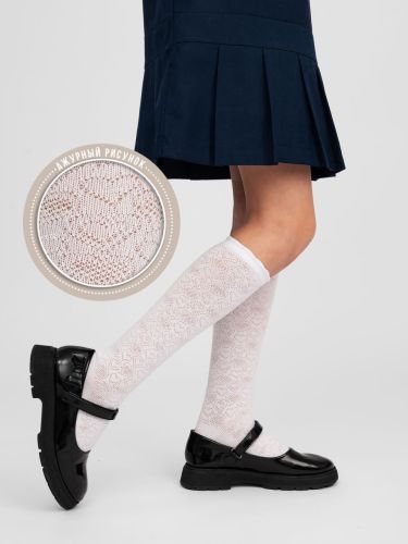 Изображение товара «Набор гольфов для девочки (3 пар) «С790 [белый]» арт 75583» из магазина «Ивановский-Текстиль.РФ»