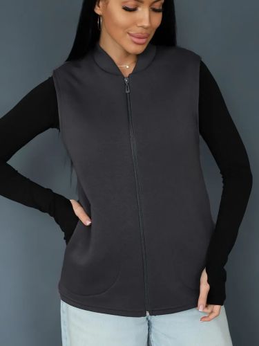 Изображение товара «Женский жилет из футера с мехом «2247» арт 86765» из магазина «Ивановский-Текстиль.РФ»