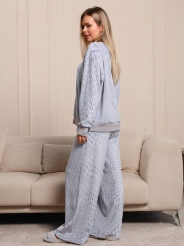 Изображение товара «Женский костюм (джемпер+брюки) из экстра софта «Диор [серый]» арт 77235» из магазина «Ивановский-Текстиль.РФ»