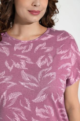 Изображение товара «Женский костюм (футболка+бриджи) из кулирки «Медуница-2 [малиновый]» арт 83387» из магазина «Ивановский-Текстиль.РФ»