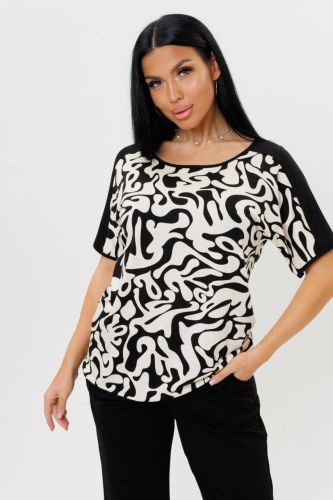 Изображение товара «Посл размер Женская футболка из вискозы «2205/1» арт 85952» из магазина «Ивановский-Текстиль.РФ»