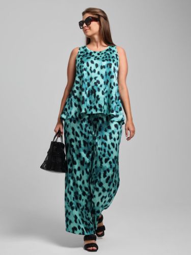 Изображение товара «Женская блузка из искусственного шелка «(топ) найт-3 [зеленый]» арт 85000» из магазина «Ивановский-Текстиль.РФ»