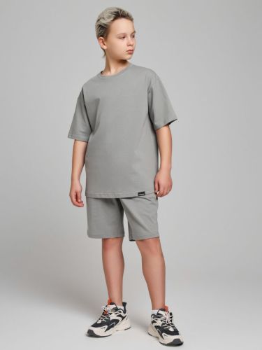 Изображение товара «Костюм для мальчика (футболка+шорты) из кулирки «Азарт-2 [серый]» арт 84989» из магазина «Ивановский-Текстиль.РФ»