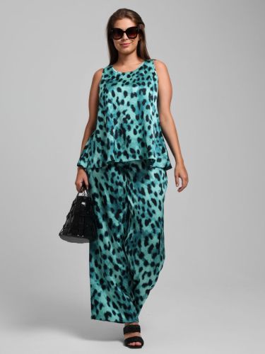 Изображение товара «Женская блузка из искусственного шелка «(топ) найт-3 [зеленый]» арт 85000» из магазина «Ивановский-Текстиль.РФ»