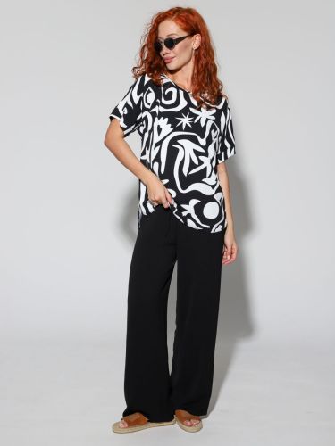 Изображение товара «Женские брюки из жатки «2291/1» арт 90073» из магазина «Ивановский-Текстиль.РФ»