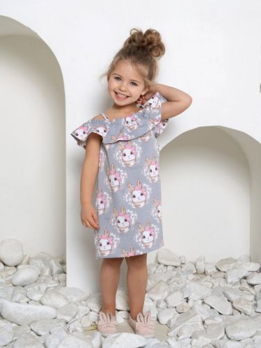 Изображение товара «Сарафан для девочки из кулирки с лайкрой «Little bunny» арт 81339» из магазина «Ивановский-Текстиль.РФ»