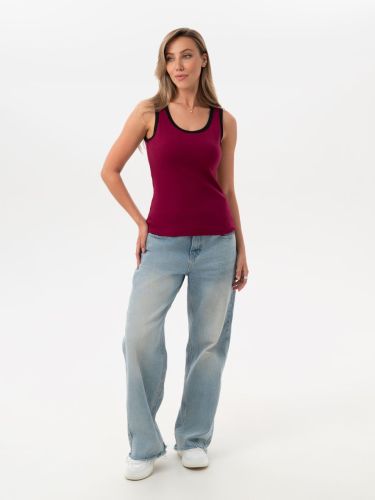 Изображение товара «Женская майка «240кш3437 [бордо]» арт 85351» из магазина «Ивановский-Текстиль.РФ»