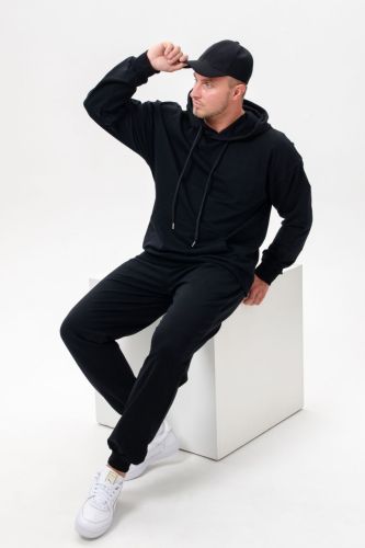 Изображение товара «Мужской костюм (худи+джоггеры) из футера с лайкрой «14404/1» арт 85505» из магазина «Ивановский-Текстиль.РФ»