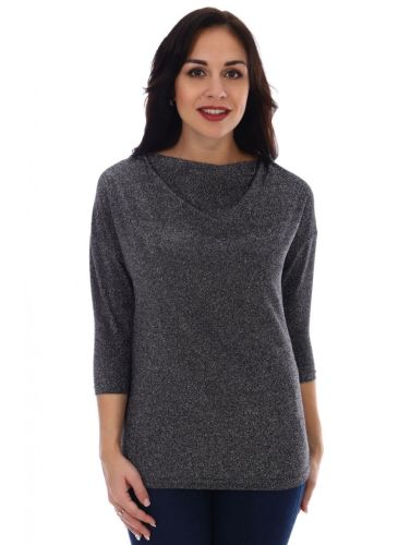 Изображение товара «Женская кофта из фукры «Комплимент [черный]» арт 65033» из магазина «Ивановский-Текстиль.РФ»