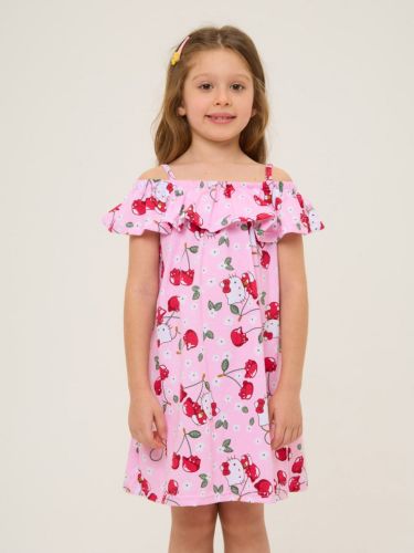 Изображение товара «Сарафан для девочки из кулирки «Киттинка» арт 87577» из магазина «Ивановский-Текстиль.РФ»