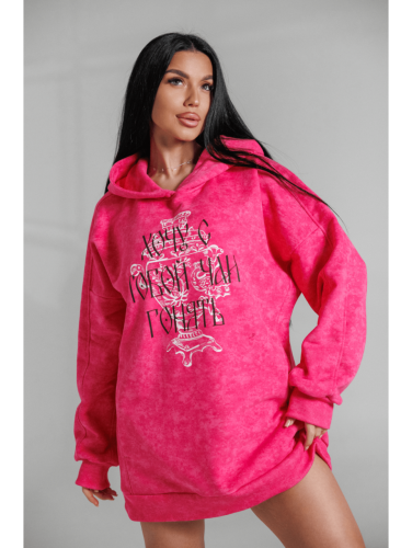 Изображение товара «Женское худи из футера 3х нитки пенье фирча «Яхонт [розовый варенка]» арт 87269» из магазина «Ивановский-Текстиль.РФ»