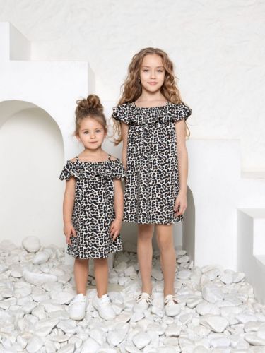 Изображение товара «Сарафан для девочки из кулирки с лайкрой «Лео-стайл» арт 81342» из магазина «Ивановский-Текстиль.РФ»