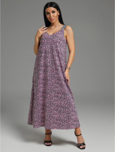 Изображение товара «Женский сарафан из кулирки «Амира [розовый]» арт 84156» из магазина «Ивановский-Текстиль.РФ»