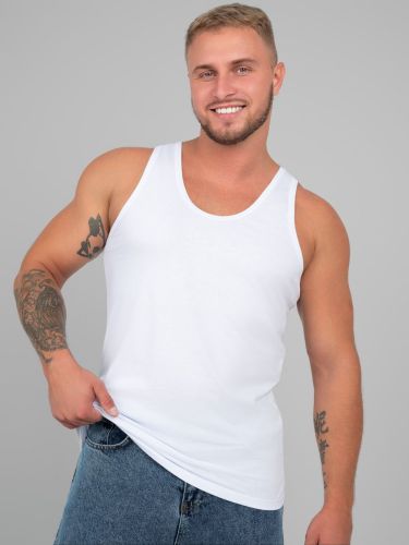 Изображение товара «Мужская майка из кулирки «140хг1590 [черный]» арт 84733» из магазина «Ивановский-Текстиль.РФ»