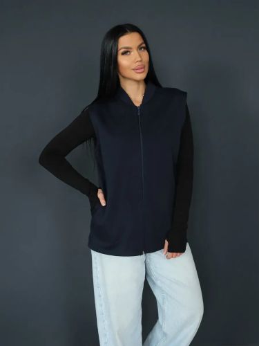 Изображение товара «Женский жилет из футера с мехом «2247/2» арт 86763» из магазина «Ивановский-Текстиль.РФ»