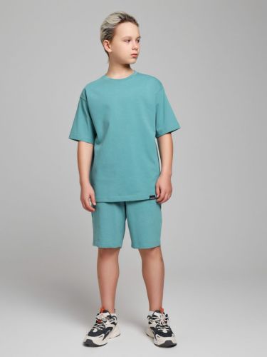 Изображение товара «Костюм для мальчика (футболка+шорты) из кулирки «Азарт-2 [зеленый]» арт 84981» из магазина «Ивановский-Текстиль.РФ»