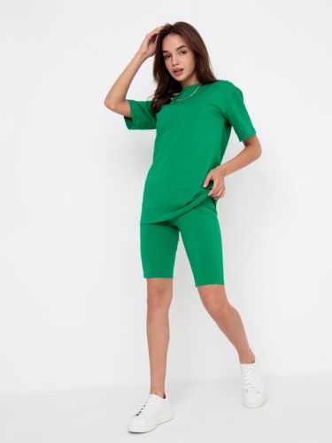 Изображение товара «Женский костюм (футболка+велосипедки) из кулирки с лайкрой «1431/13» арт 77275» из магазина «Ивановский-Текстиль.РФ»