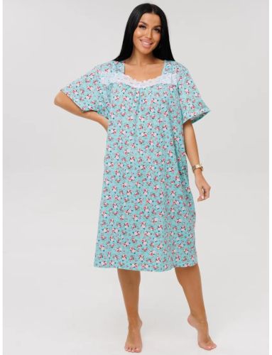 Изображение товара «Женская сорочка из кулирки «Сор-38(К) (мята)» арт 87024» из магазина «Ивановский-Текстиль.РФ»