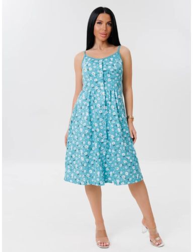 Изображение товара «Женский сарафан из кулирки «С- 75 (К) (ментол)» арт 86704» из магазина «Ивановский-Текстиль.РФ»