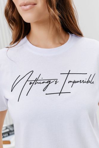 Изображение товара «Женская футболка из кулирки «67079» арт 65766» из магазина «Ивановский-Текстиль.РФ»