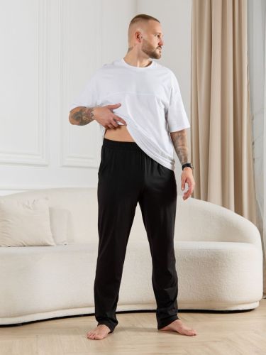 Изображение товара «Мужские брюки из кулирки «Тор-3 [черный]» арт 86856» из магазина «Ивановский-Текстиль.РФ»