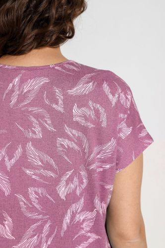 Изображение товара «Женский костюм (футболка+бриджи) из кулирки «Медуница-2 [малиновый]» арт 83387» из магазина «Ивановский-Текстиль.РФ»