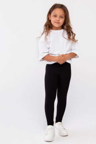 Изображение товара «Футболка для девочки из кулирки с лайкрой «Oversize-white» арт 73508» из магазина «Ивановский-Текстиль.РФ»