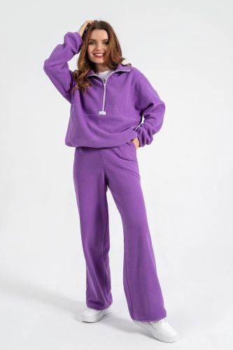 Изображение товара «Женский костюм (толстовка+брюки) из флиса «Скай-2 [фиолетовый]» арт 78172» из магазина «Ивановский-Текстиль.РФ»