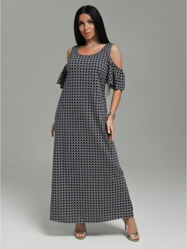 Изображение товара «Женское платье из кулирки «Новелла [цепочка]» арт 84833» из магазина «Ивановский-Текстиль.РФ»