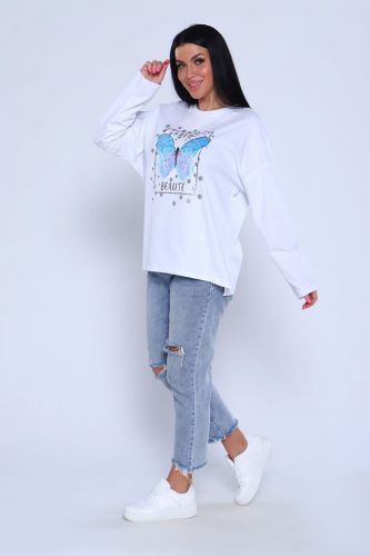 Изображение товара «Женский лонгслив из кулирки «70082» арт 68788» из магазина «Ивановский-Текстиль.РФ»